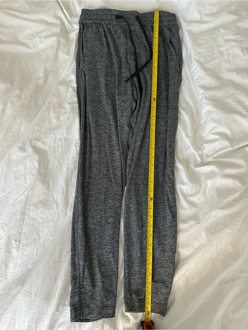 Lululemon Soft Jersey Tapered Pant Heathered Black/Silver Drop Men's Small